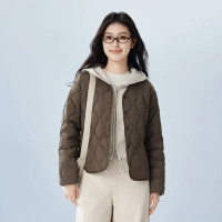 波司登 女子V领葫芦纹轻薄羽绒服