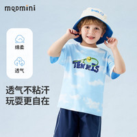 MQDMINI 儿童短袖T恤 扎染蓝色 110cm