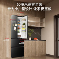 东芝 GR-RF420WI-PM1 超薄嵌入式变频冰箱 400L 贝母釉
