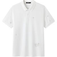 gxgjeans 刺绣 男士Polo衫 L 白色