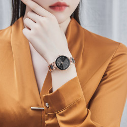 JULIUS.轻奢小众全钢陶瓷女表气质石英表简约百搭手表1209