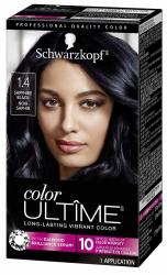 Schwarzkopf 炫亮染发剂 1.4号蓝黑色 盖白发 持久防褪色 专业染发膏