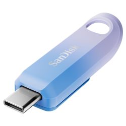 闪迪 256GB USB-C创意U盘 高速400MB/s 轻便紫蓝渐变