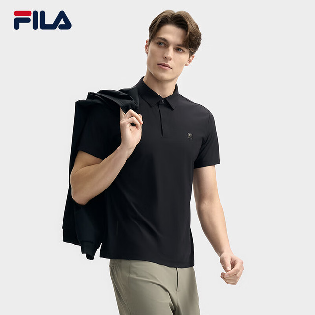 今日必买：FILA 【商务轻运动】凉感速干正肩修身短袖POLO衫 F11M523110F