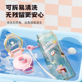 富光 PPSU双饮吸管杯 儿童水杯