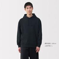 MUJI無印良品 粗细不均棉线紧密织 连帽运动衫