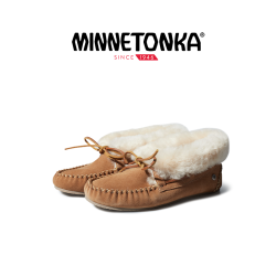 MINNETONKA 加厚加绒雪地靴羊皮毛绒外穿保暖毛毛鞋女士