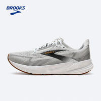  BROOKS/布鲁克斯 缓震支撑 男士跑鞋 男款 白色/黑色/橡木黄 43