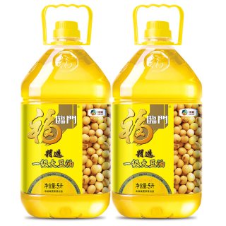 福临门 精选一级大豆油 5L*2桶