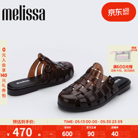 melissa 梅丽莎melissa 26新品女夏季编织包头水晶果冻拖鞋一字拖鞋38029