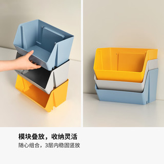 宜家 FODERTRAG 壁装收纳盒 纯黄色