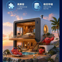 铁威马 F4-425 Plus 8G版铝合金四盘位NAS网络存储企业办公Ai家庭云服务器私有云 F4-425Plus(8G)