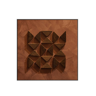 艾风格 几何抽象壁画感装饰画 Q款-抽象艺术 40*40cm