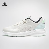KELME卡尔美 透气网面厚底减震 黑色 42码 男款跑鞋