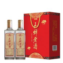 玉蝉老酒 浓香型白酒 52度 500ml*2瓶 礼盒装