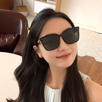 帕莎 杨超越同款 大框墨镜 可配近视 PS1041 -B亮黑/灰（偏光）