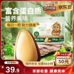 三只松鼠 东北松子500g/袋 手剥开口每日坚果炒货休闲零食地方特产量贩装