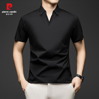 皮尔·卡丹 男士POLO衫 黑色 M