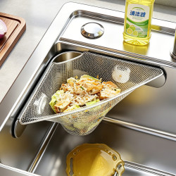 申梵 厨房水槽过滤网架一次性剩饭剩菜洗碗池垃圾残渣防堵漏网兜沥水篮