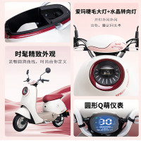 爱玛 春晓 长续航 淡雾灰白 60V20Ah 铅酸电池 电动车