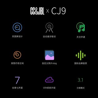 GRETA OTO CJ9 黑胶唱片歌词显示 蓝牙落地音箱