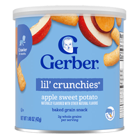 Gerber 嘉宝 手指泡芙 美版 3段 苹果甜薯味 42g