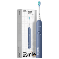 usmile P10S 缓震清洁刷头 深岩蓝 电动牙刷