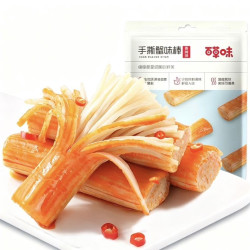 百草味 手撕蟹味棒120g