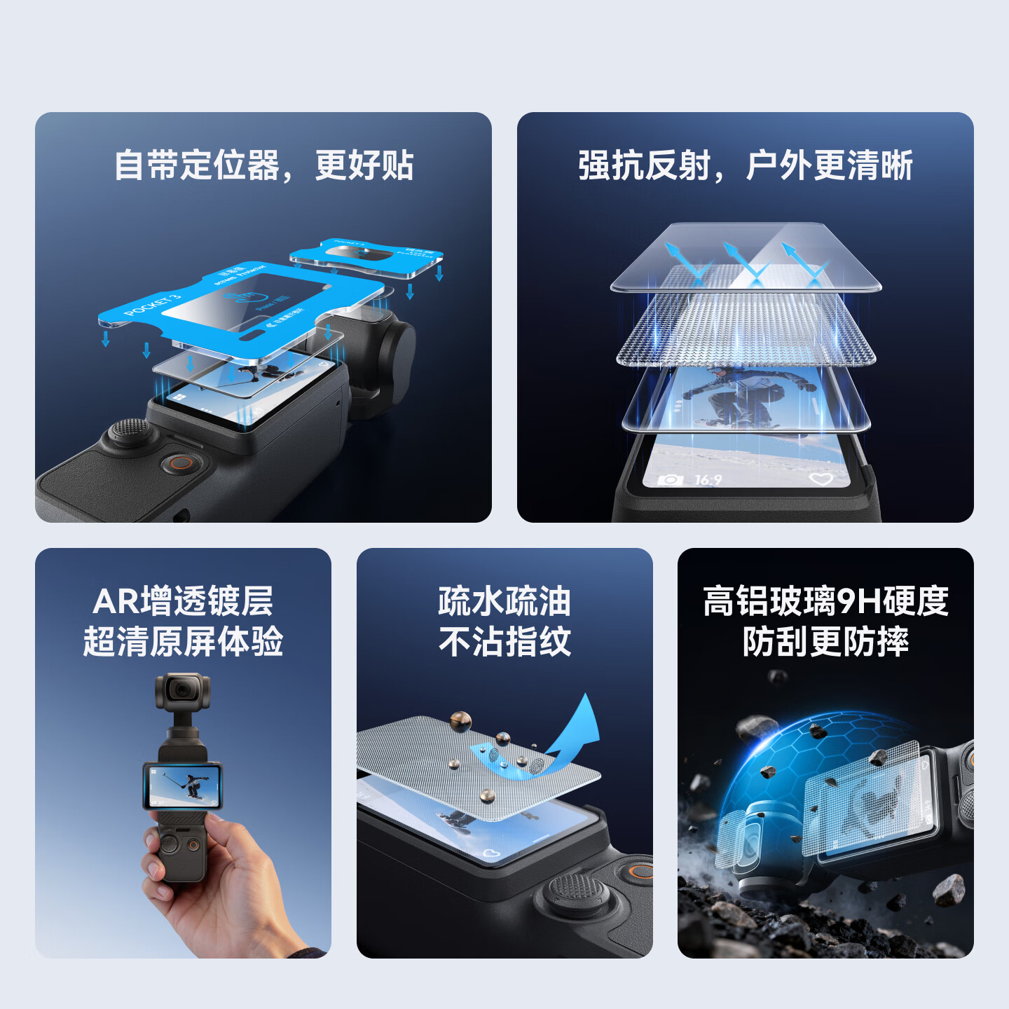  TELESIN 防刮 钢化膜