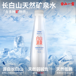白山 一云长白山天然矿泉水弱碱低钠含偏硅酸商务车载母婴适用350ml瓶装 350ml 12瓶