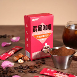 连咖啡 醇黑咖啡玫瑰榛果风味1.8g*10条