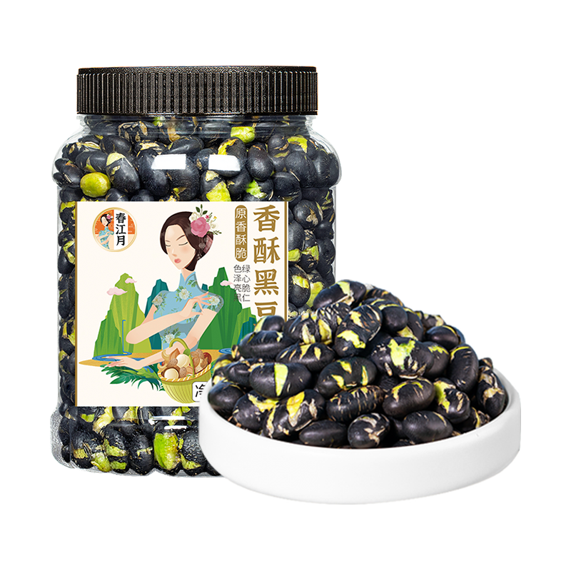 春江月 香酥黑豆 即食熟盐炒原味豆子