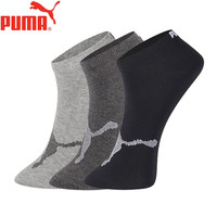 PUMA 男大LOGO短筒袜3双装