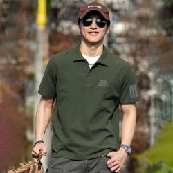 喜得龙 夏季运动polo衫男吸汗透气短袖t恤男打底衫