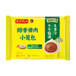 湾仔码头 速冻 猪肉小笼包  发面小笼包猪肉包300g 15只 300-499g