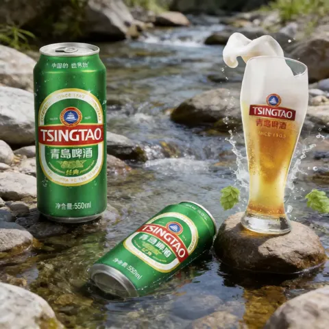 今日必买：青岛啤酒 【超值升级】经典大罐加量装550mL*15罐 赠福禧500ml*4罐