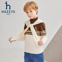 哈吉斯 HAZZYS 男童半高领针织衫 伯爵棕 165
