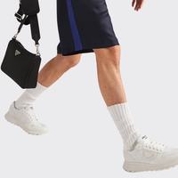 PRADA 普拉达 PRAX 01 再生尼龙亮面皮革运动鞋 白色 46