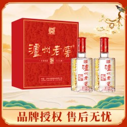 泸州老窖 六年窖头曲 52度 浓香型白酒 500ml*2瓶