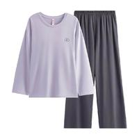 芬腾 莫代尔棉抗菌 女士长袖家居服套装