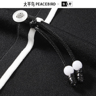  PEACEBIRD/太平鸟 国风撞边线 女士套衫
