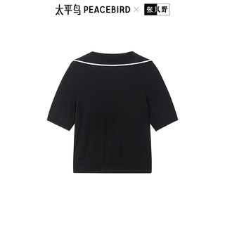  PEACEBIRD/太平鸟 国风撞边线 女士套衫