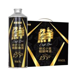 鲸都鲜酿 德式小麦原浆精酿啤酒1L*6