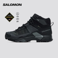 萨洛蒙 男款 户外运动防水透气稳定登山徒步鞋 X ULTRA 5 MID WIDE GTX 黑色 477554 42.5 (UK8.5丨 42 2/ 3)