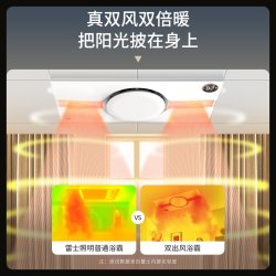 雷士 照明 双出风暖浴霸 集成吊顶圆环热能环