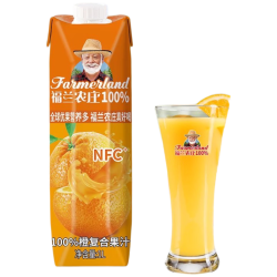 福兰农庄 100%橙复合果汁 1L