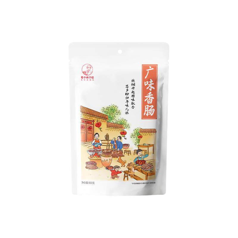 蜀中桃子姐 麻辣烟熏风干香肠 500g