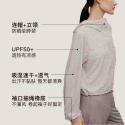 内外 便携式 女士防晒衣 雾霾紫-短款 S