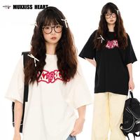 MUXXISS HEART 麦克斯桃心 宽松运动潮流 T恤