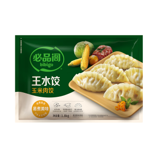 必品阁 玉米蔬菜猪肉王水饺1800g 约72只